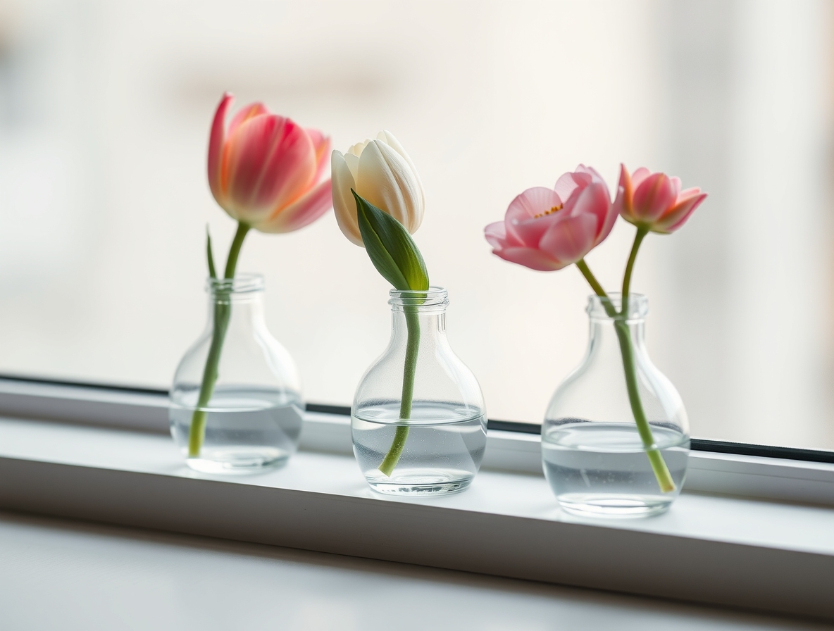 Стеклянные вазы